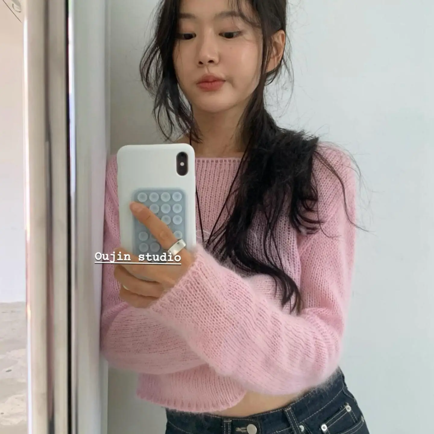 

Простой жидкий силиконовый чехол Ins для Apple 16proMax/15, чехол для телефона 14promax Girl iphone11, силиконовый чехол на присоске