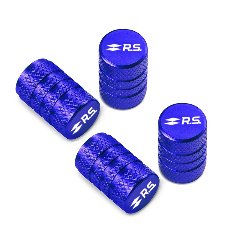 Car Wheel Tire Valve Caps Tire Stem Covers Airdust Impermeável Para Renault RS Clio Scenic Logan Megane Koleos Sandero Safrane