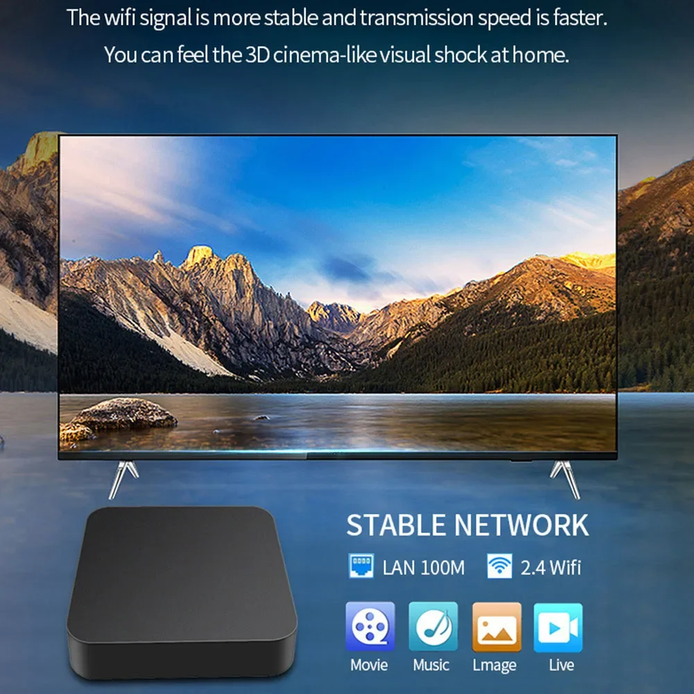 Smart TV Box MXQ-PRO 4K HD TV Box Android 12.0 2.4G 5G Dual-WIFI 3D-видео медиаплеер 2 ГБ ОЗУ 16 ГБ ПЗУ Телеприставка для домашнего кинотеатра