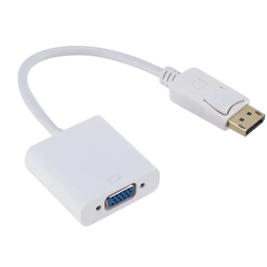 1080 DisplayPort Display Port DP to VGA Adapter Cable Male to Female Converter for PC Computer Laptop HDTV Monitor Projector
