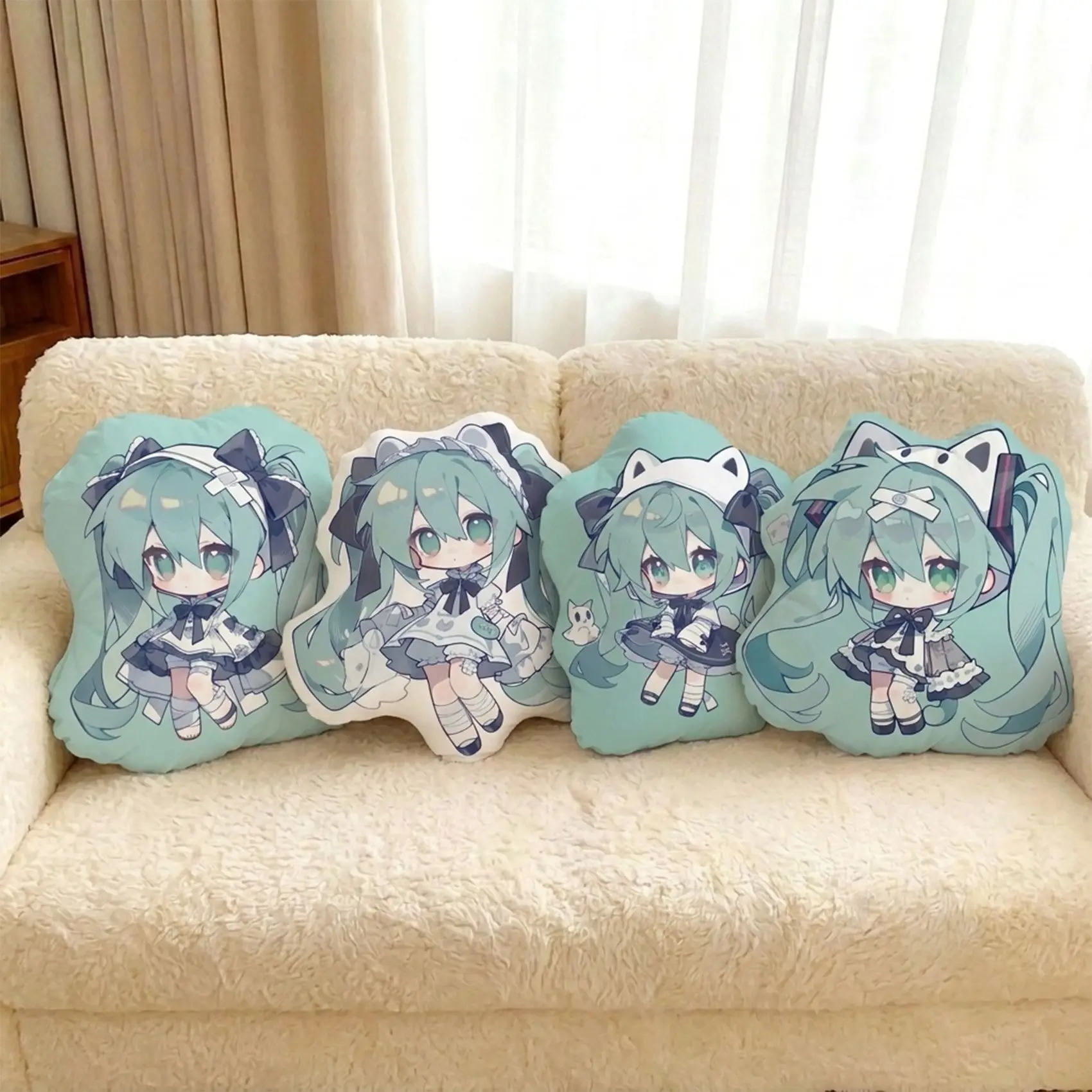 

Hatsune Miku Alien Body Pillow Cartoon Bed Head Sofa Cushion Backrest Birthday Gift