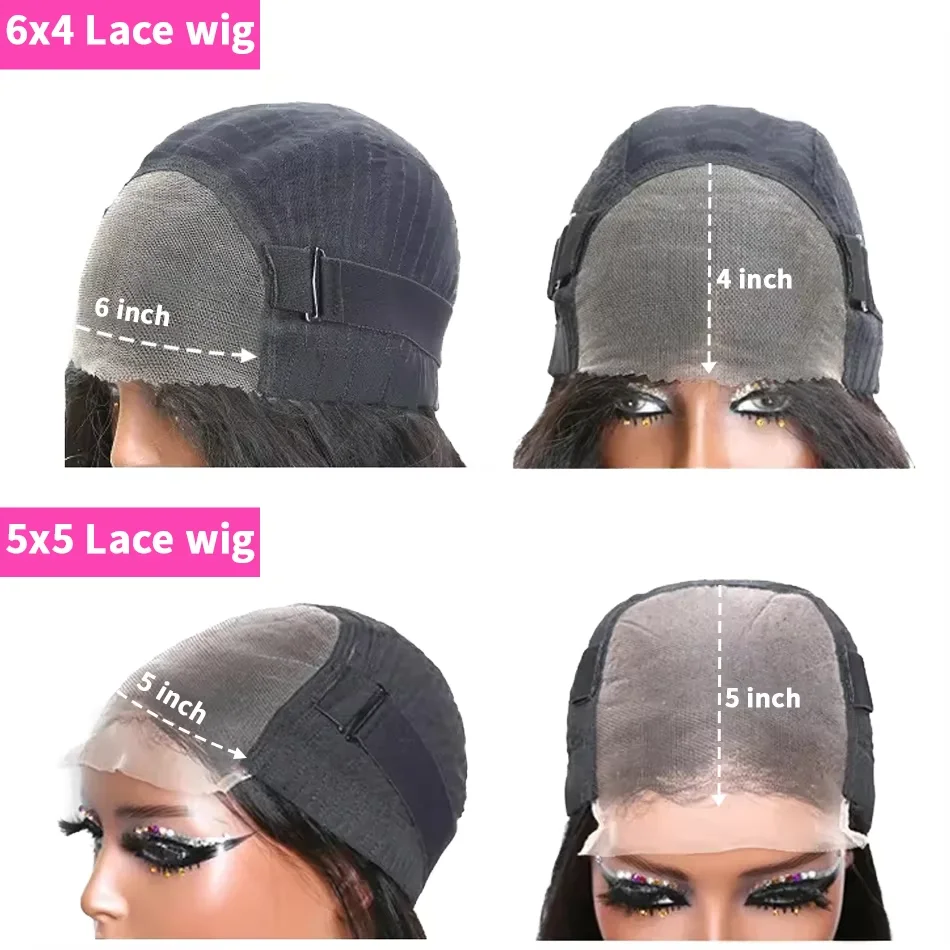 Wear Go Glueless Wig Body Wave Human Hair Wigs 30 32 Inch 4x4 5×5 HD Lace Closure Wig Pre Plucked Pre Cut Human Hair Wigs image 6