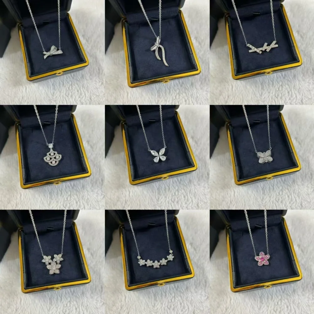 

Classic butterfly necklace, made of 925 sterling silver gold-plated material, suitable for girls' best-selling jewelry gifts