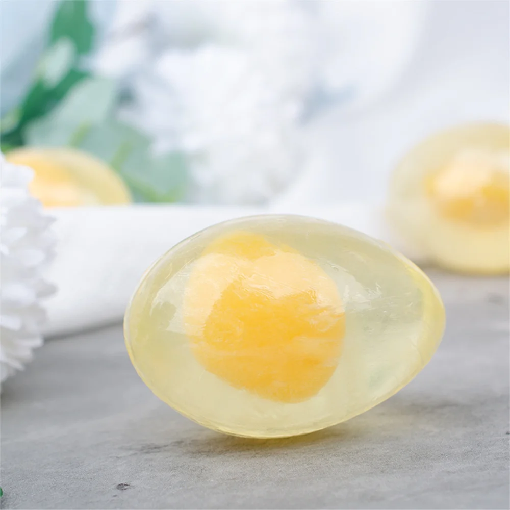 Natural Organic Collagen Egg Soap Wholesale Collagen Soap Handmade Whitening Soap Collagen Cleansing Soap Face Bath Soap 80g