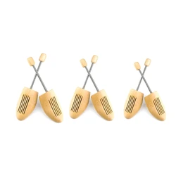 1Pair Shoe Stretcher Wood Spring Adjustable Shoe Shaped Shoe Lasts Drop Shipping