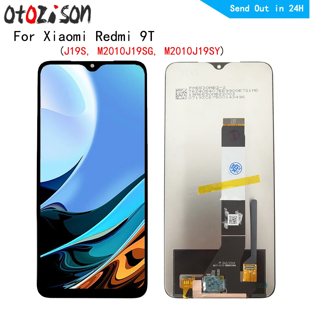 

ЖК-дисплей IPS 6,53 дюйма для Xiaomi Redmi 9T, J19S, M2010J19SG, M2010J19SY, ЖК-дисплей + дигитайзер сенсорной панели с рамкой в сборе