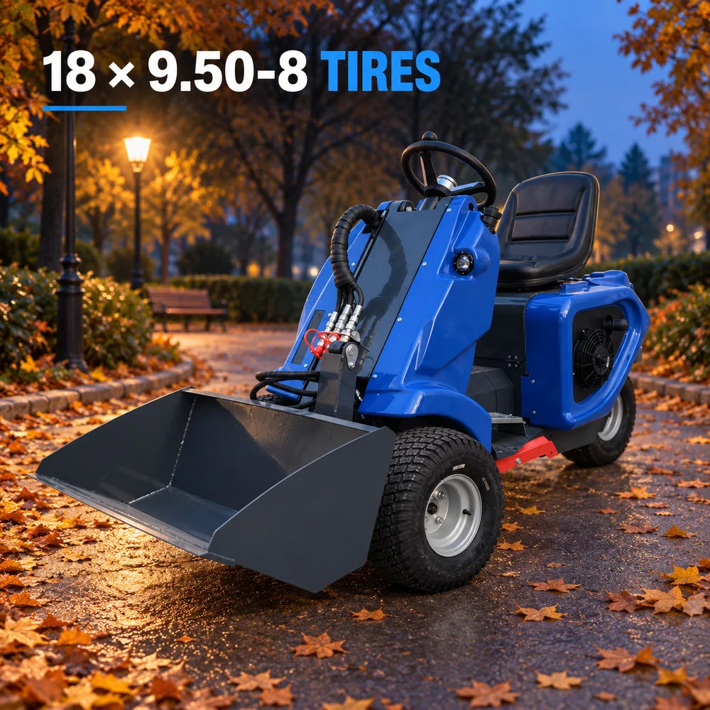 Three Wheel Articulated Loader EU Stage V Engine 0-12km/h Compact Loader for Nursery Farmyard and Municipal Maintenance