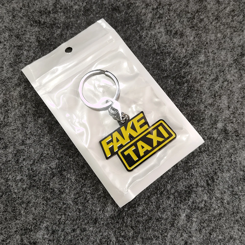 Newest 3D Logo Metal Keychain JDM Culture Car Auto Parts Key Chain for Domo Kun Asimo Fake Taxi Keychian Racer Racing Style