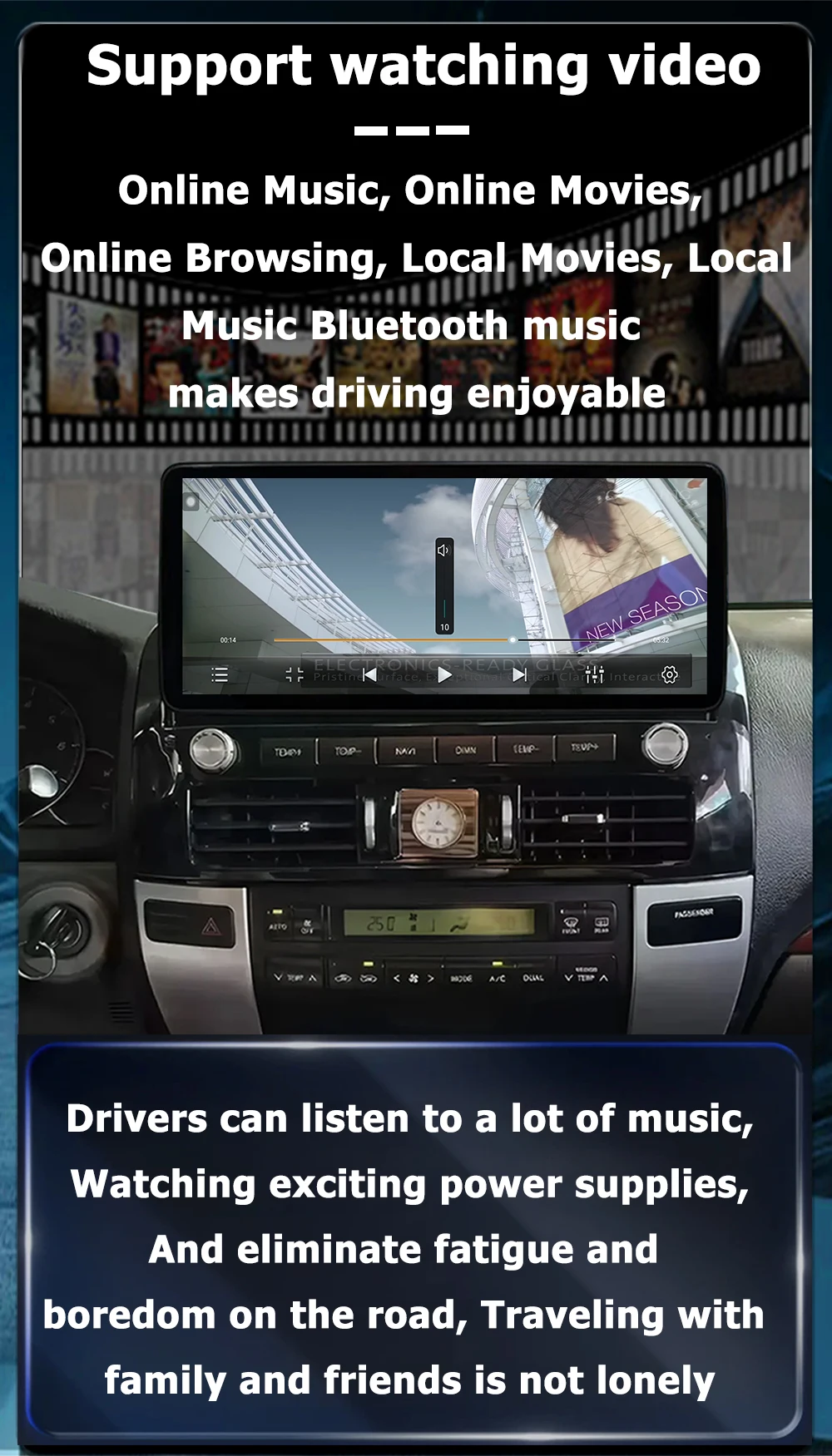 Android 16 CarPlay para Toyota Land Cruiser LC200 2007 - 2022 pantalla QLED Radio de coche reproductor Multimedia navegación GPS 360 cámara