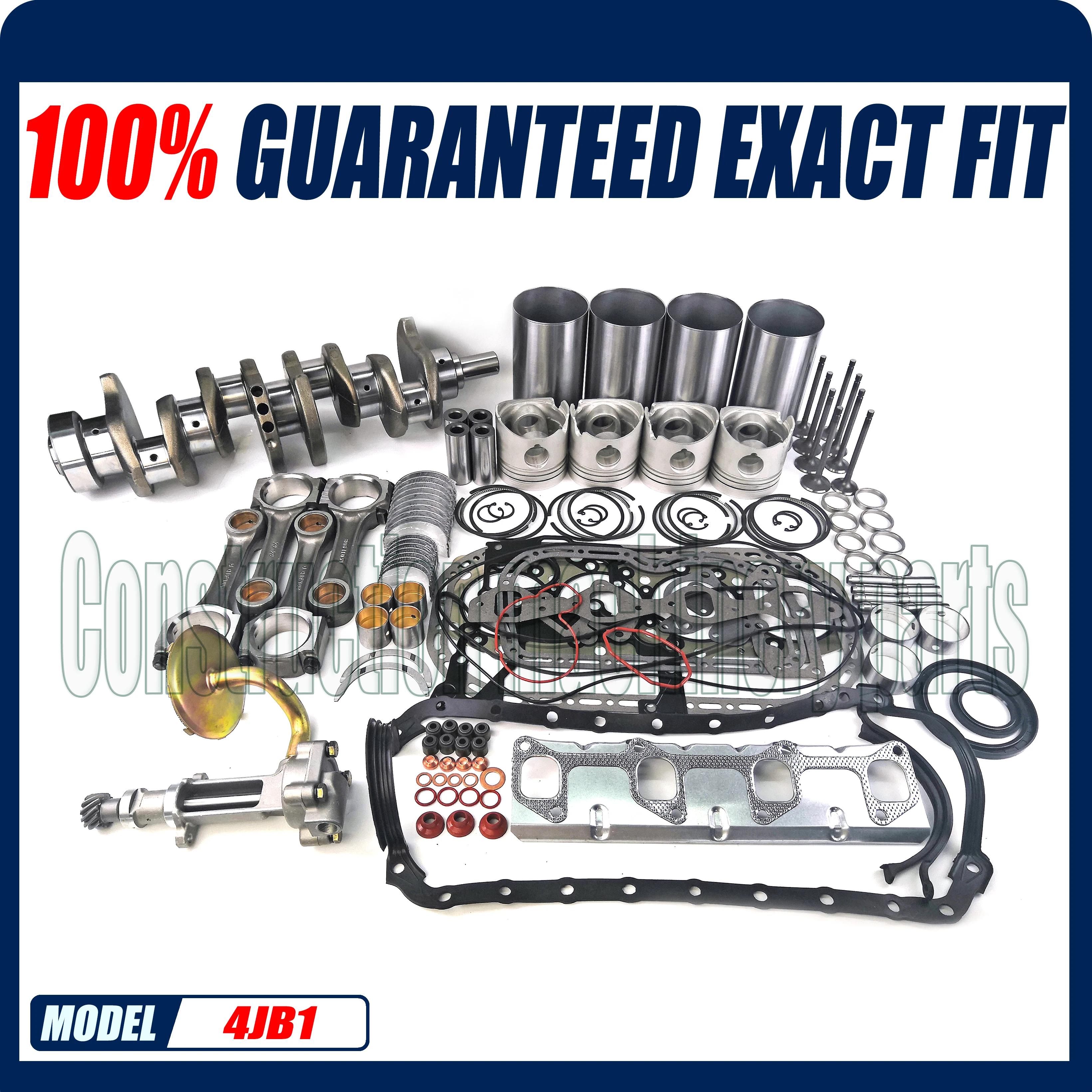 

For Isuzu 4JB1 2.8L Non-turbo Diesel Engine Overhaul Rebuild Kit & Crankshaft & Oil Pump & Connect Rods For Mustang Bobcat