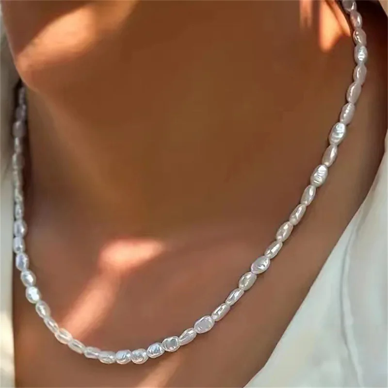 Fashion Simple Imitation Pearl Necklace For Women Girls Vintage Elegant Temperament Imitation Pearl Beaded Bracelet Gifts