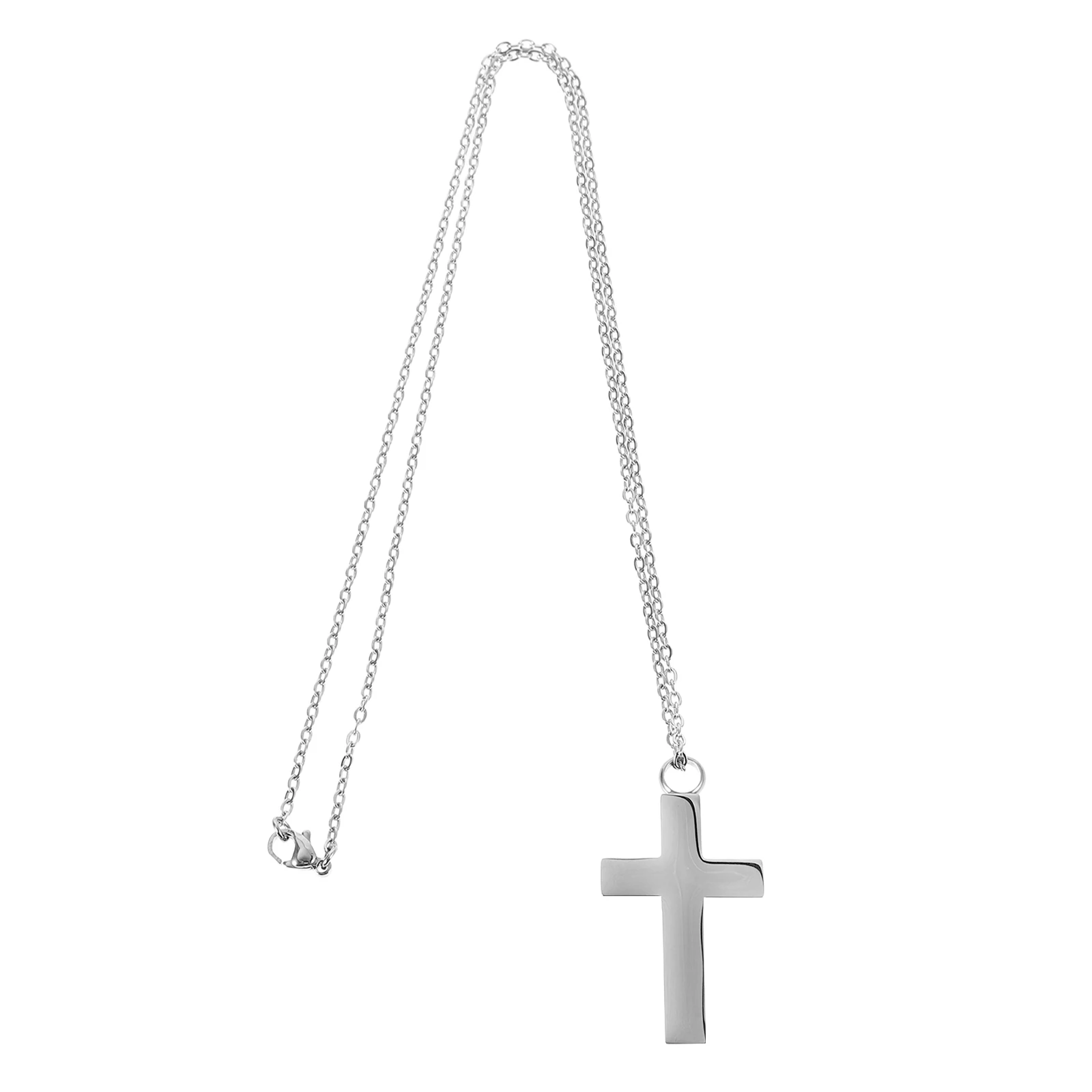 

Stainless Steel Cross Ashes Necklace Memorial Pendant Cremation Keepsake Jewelry for Loved Ones Pets Durable Urn Locket Easy