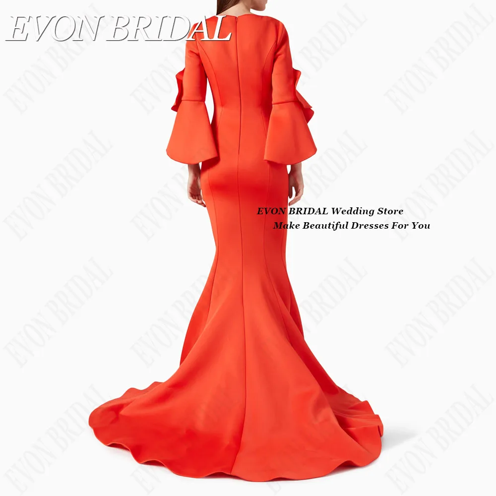 EVON BRIDAL Elegant Mermaid Celebrity Evening Gowns 2024 Dubai Woman Satin vestidos de ocasião Formal Occasion Dresses Custom