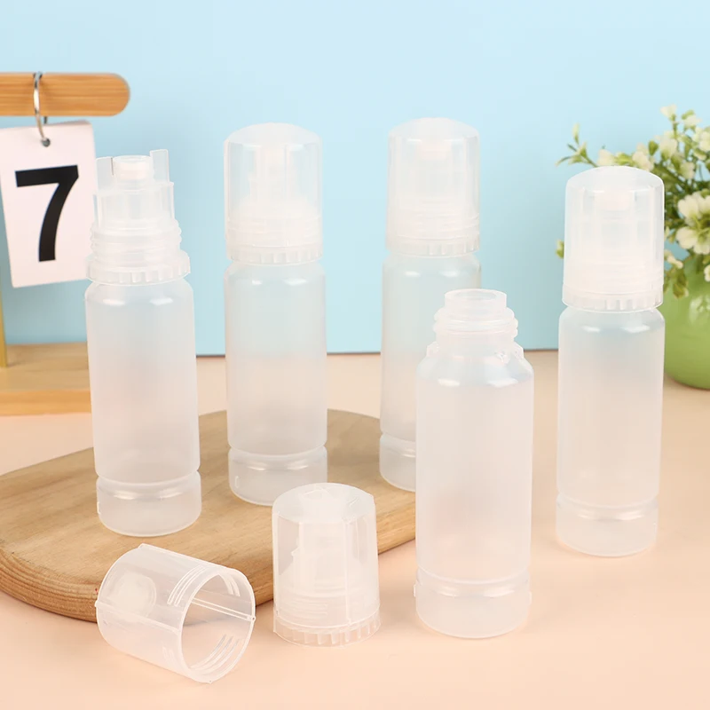 

5Pcs 70ML Empty PP Plastic Glue Bottles With Screw-On Lids For Printer Solution Liquid Filling Bottle Ink Oil Bottles