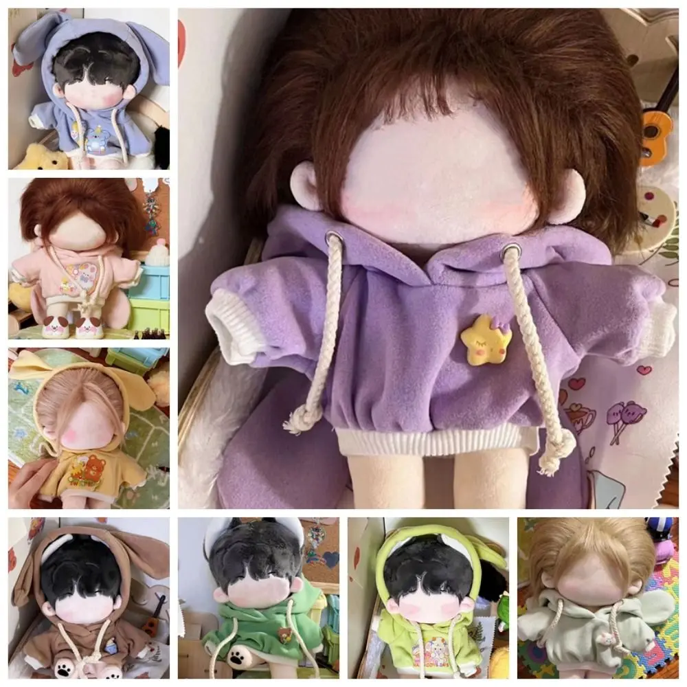 Sweatshirt Hoodies for 20cm Cotton Dolls Hoodie Outfits Mini Clothes Handmade Hoodies Cute Clothes Mini Cute Doll 20cm Clothes