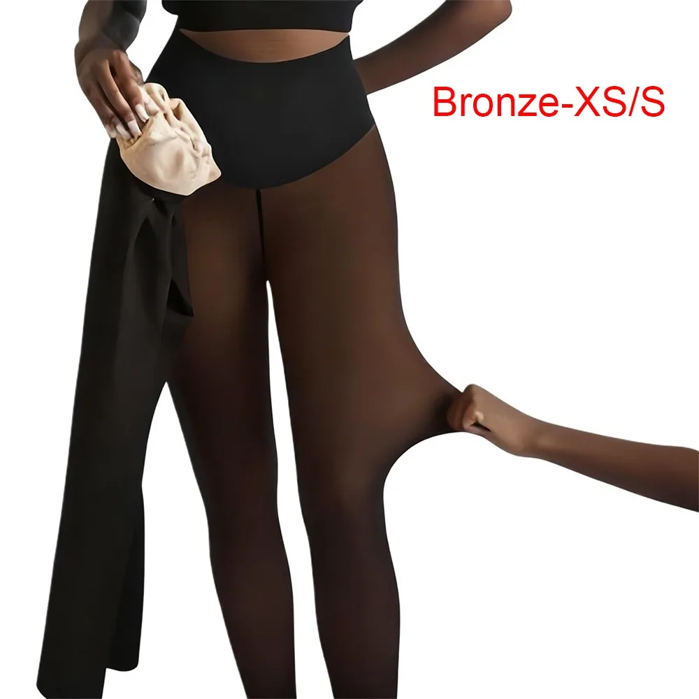Compression Band Magic One-Seam Leggings One Seam Design Fleece Lined Fleece Lined Leggings Snatch Waist Shaping Leggings Women