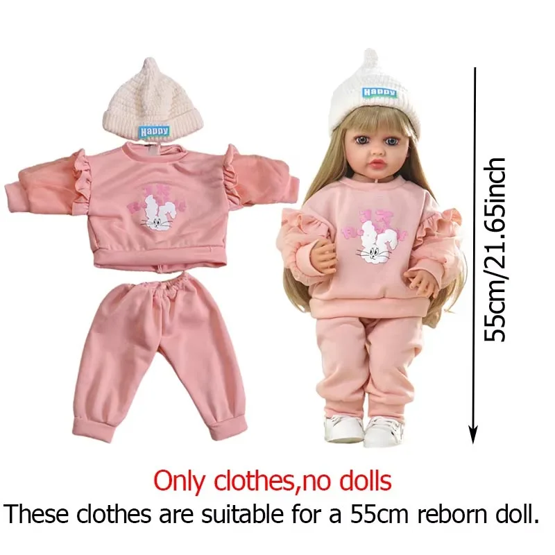 Doll Dress for 55cm Reborn Doll Clothes Accessories Handmade Doll Clothes DIY toys for Girls Doll Accessories DIY Toy