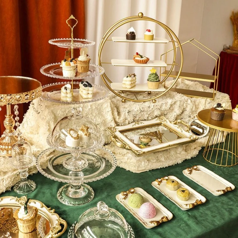 

Dessert table cold meal tea break afternoon tea snack rack fruit plate cake tray