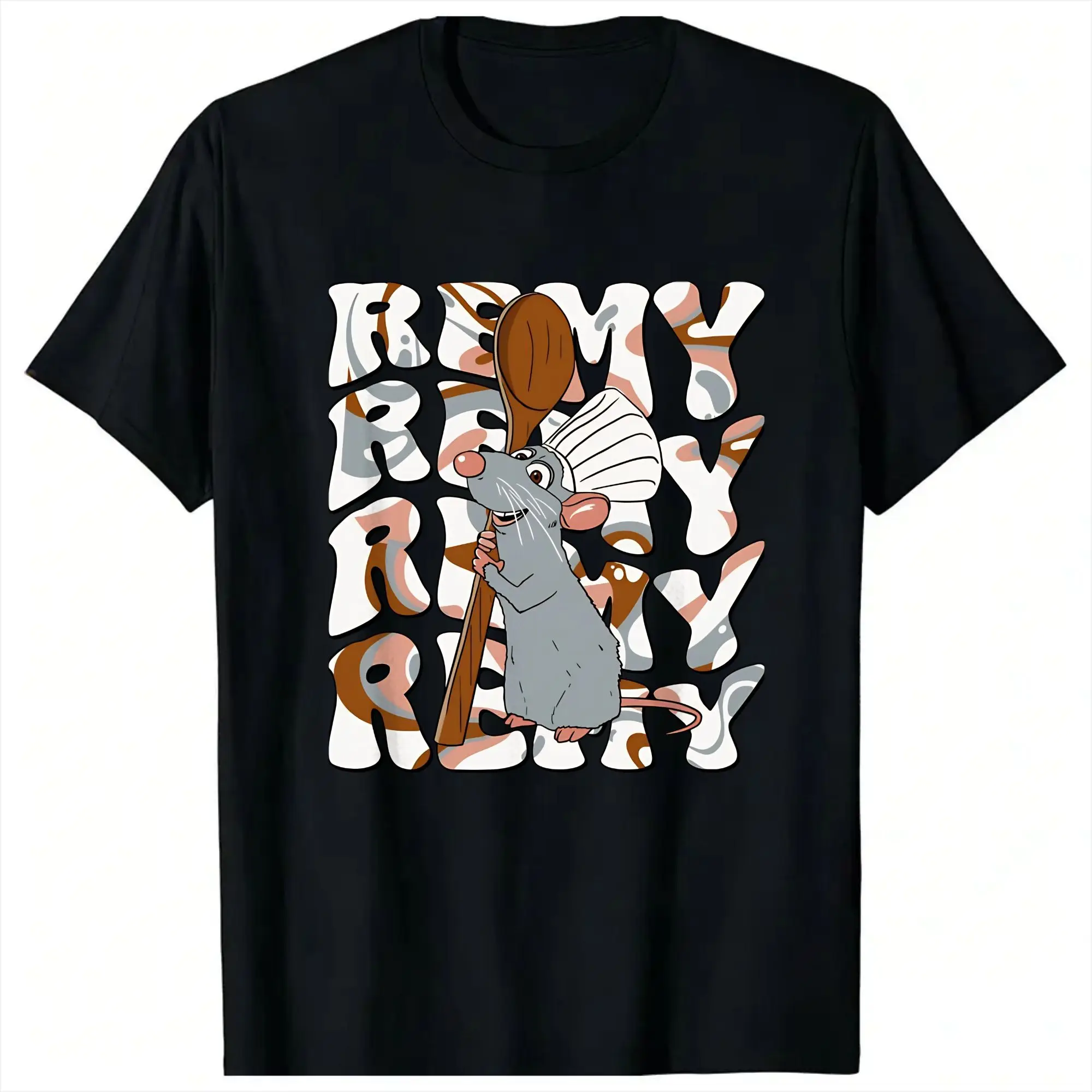 Ratatouille T Shirt Summer  Vintage T Shirts Cotton Fashion Tee Shirt For Men Short Sleeve Design Top Tees