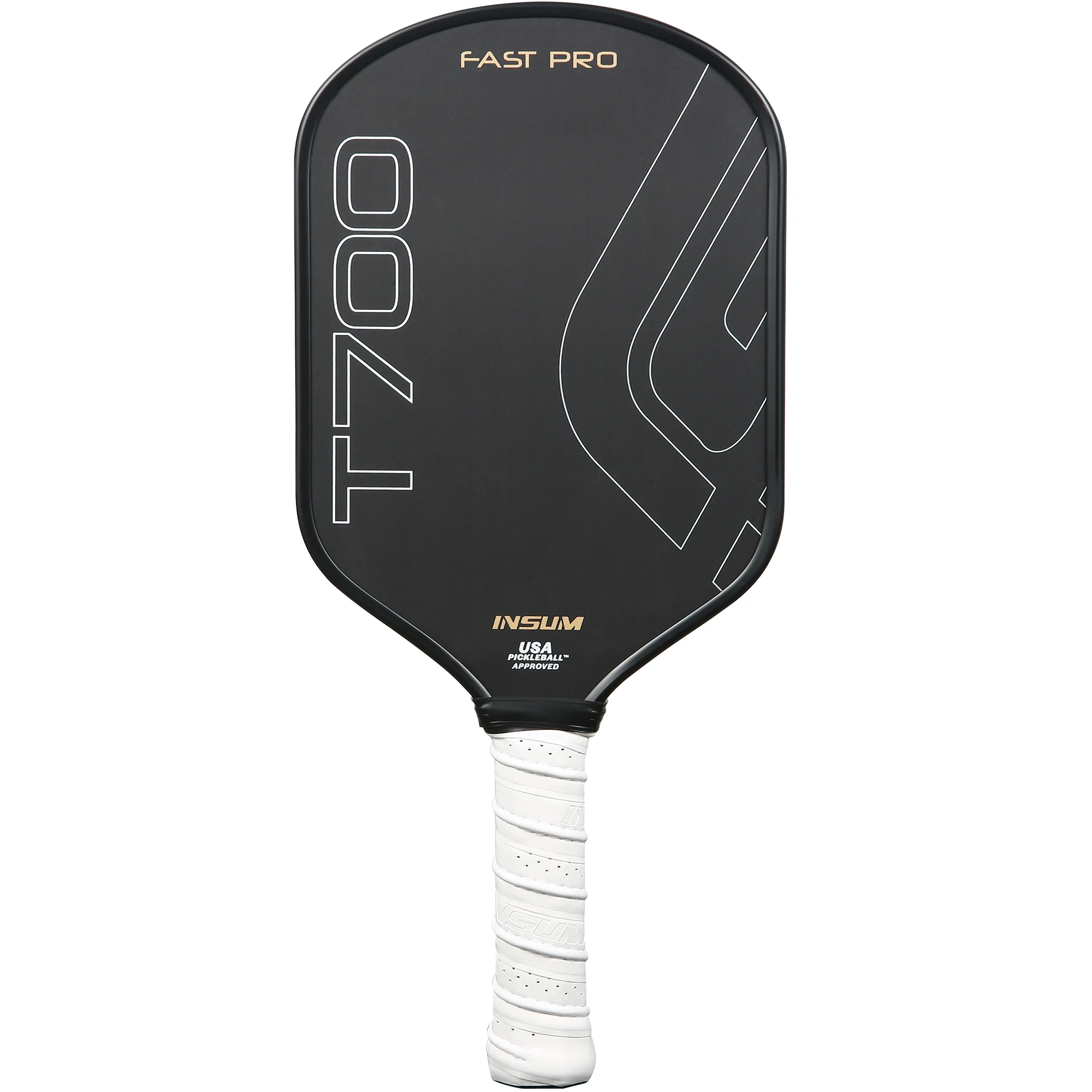 

INSUM T700 Pickleball Paddle USAPA Approved Toray T700 Raw Carbon Fiber Foam Injected Walls Thermoforming Pickleball Paddles