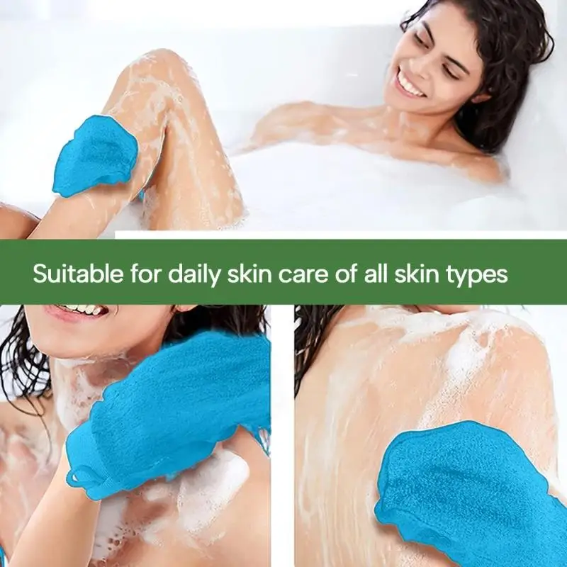 Exfoliating Glove Mitt, Exfoliating Body Scrubber for Shower Body Scrub Gloves