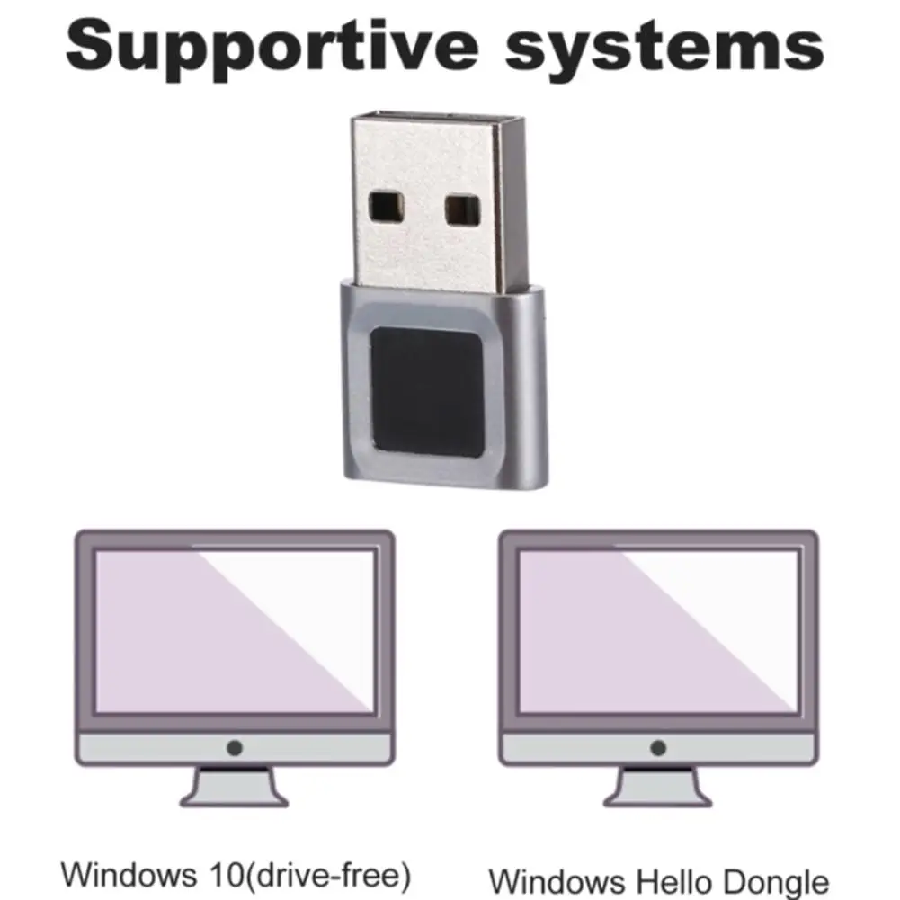 Computer Fingerprint Logger Usb Interface Anmelden Entsperren Fingerprint Reader Modul Gerät Kompatibel Für Win10/11 Hallo