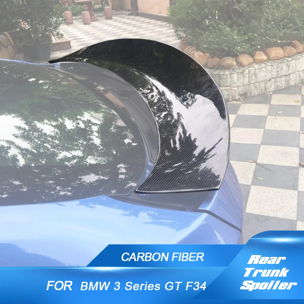 

Carbon Fiber / FRP Car Rear Trunk Boot Wing Spoiler Wing Lip for BMW 3 Series GT F34 Gran Coupe 2014-2017 Rear Trunk Spoiler