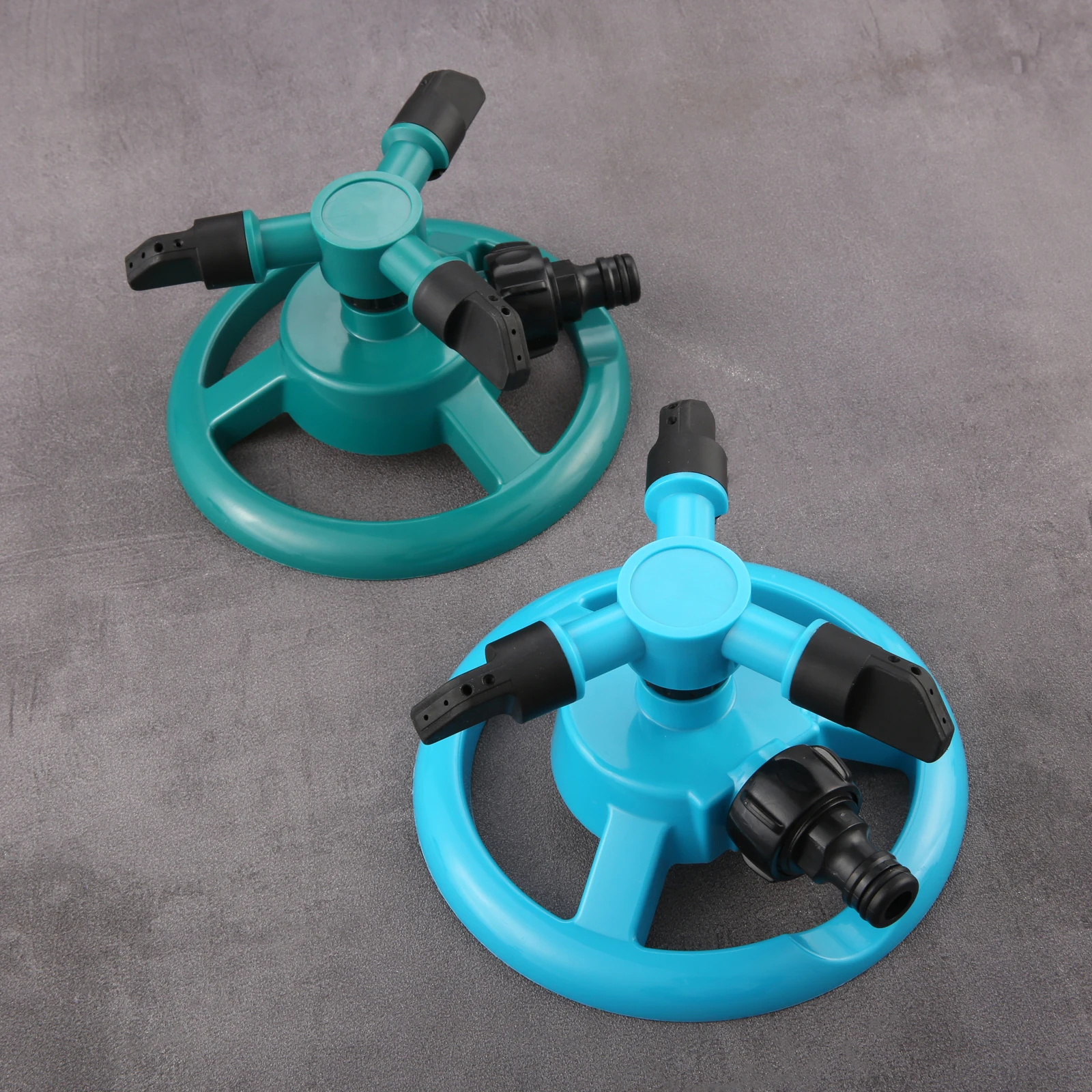 360 Degree Automatic Rotating Garden Sprinkler Lawn Watering System Quick Coupling Rotating Nozzle for Outdoor Yard Water Saving