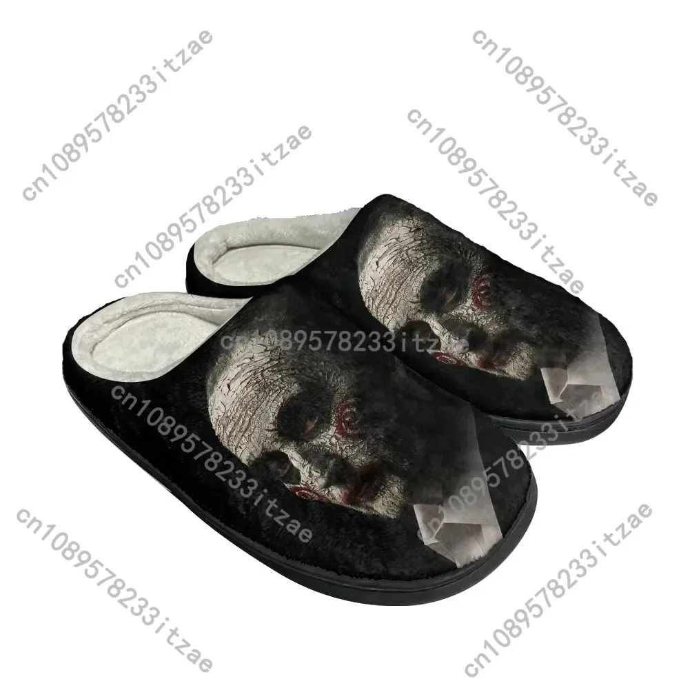 Hot Casual Cool Saw Fashion Cotton Custom Slippers Mens Womens Teenager Plush Casual Keep Warm Shoes Thermal Comfortable Slipper