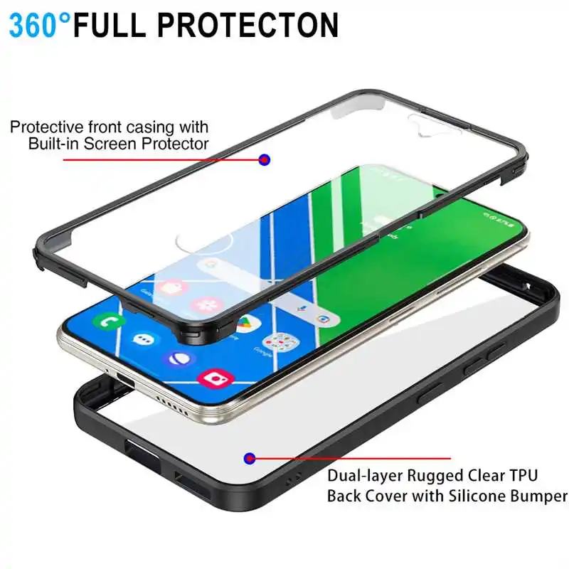 360 Full Protection Dropproof Case For Samsung Galaxy A03 A03s Core A02 A02s A12 Nacho A12s A10s Phone Case Cover