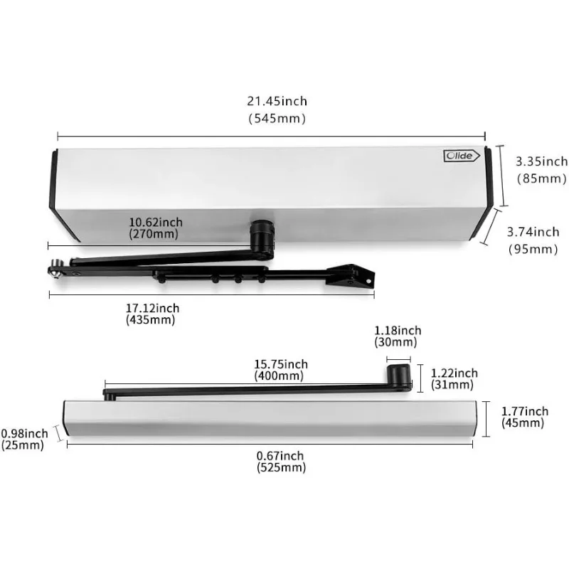 Olideauto Touchless Sensor Open Automatischer Schwingtüröffner mit 2 passiven Infrarot-/Körper-/Bewegungssensoren