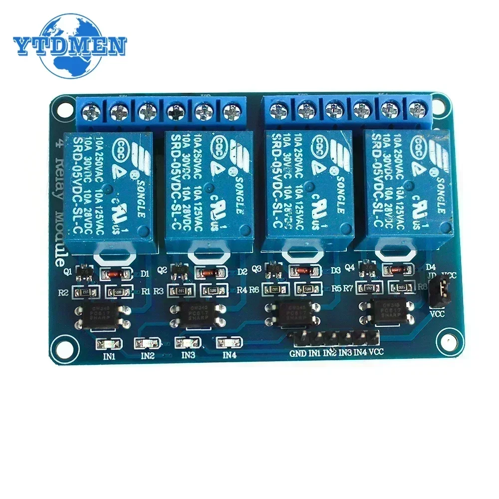 Picture 7: Relay Module 5V 12V 24V with Optocoupler Relay Output 1/2/4/6/8Way Relay Module for Arduino PLC Automation Equipment Control