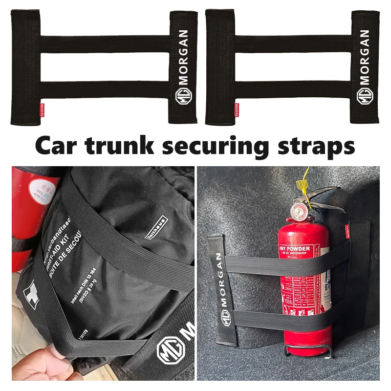 Correas de seguridad para maletero de coche, accesorios de cinturón de fijación para extintor, para MG ZS GS 3 6 5 7 Morgan HS ZS ZX Gundam