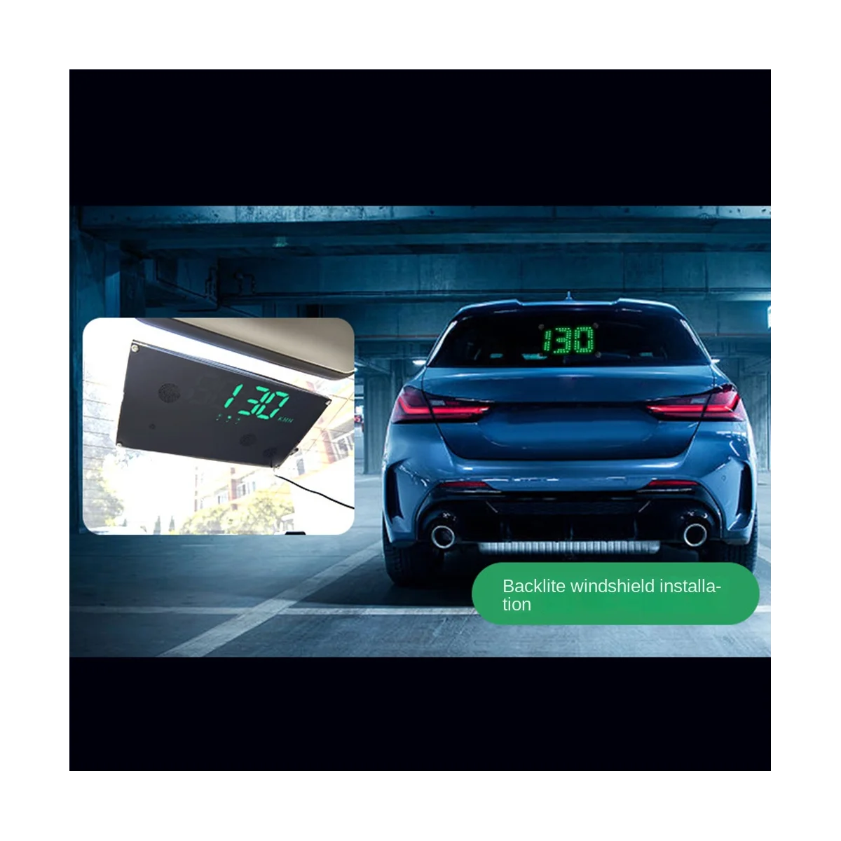 H10 Car HUD Head-Up Display HD Car Intelligent Fuel Consumption Speed Head-Up Display Instrument Overspeed