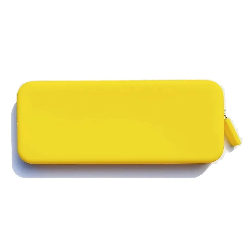 

Morandi Color Silicone Cosmetic Bag Coin Purse Large Capacity Multifunction Storage Bag Rectangle Makeup Brush Holder