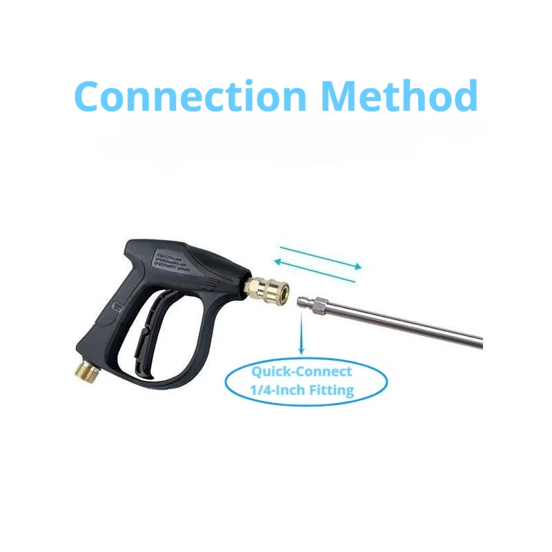 High-Quality Stainless Steel Pressure Washer Extension Wand with Quick Connect (1/4 Inch) – Heavy-Duty Upgrade
