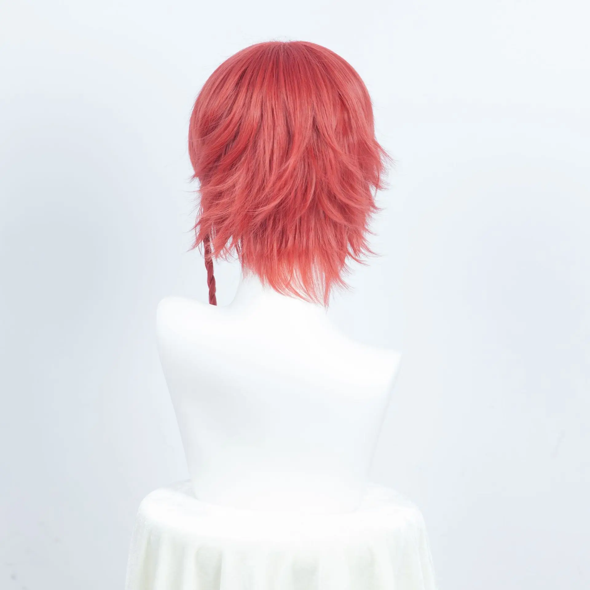 Peluca de cosplay de prisión azul Fengle Hui, diseño elegante, antiencillo, simulación realista del cuero cabelludo