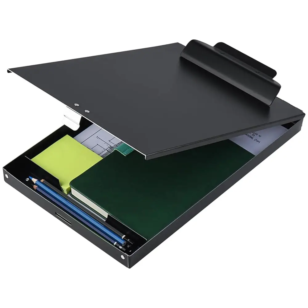

Recycled Aluminum Storage Clipboard, Clipboard Box, Form Holder, Suitable for School, Office, Jobsite or Medical Staff, 9.25