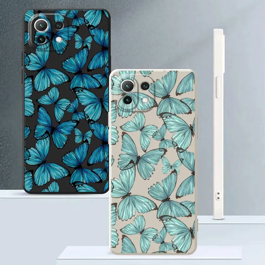 

Butterfly Phone Case for Xiaomi Mi 13 11 12 Lite 10T 11T 12T Pro Soft Cover