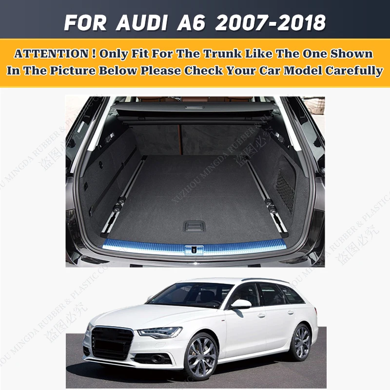 Car floor mats for AUDI A6 Allroad/Avant 2007-2018 17 16 15 14 13 12 11 10 09 08 Car Trunk Mat foot Pads interior accessories