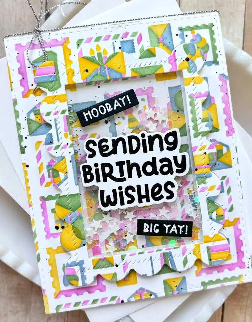 Taylored June 2026 New Bold Birthday Greetings Metal Cutting Dies and Stamps Scrapbooking for DIY Greeting Cards Handmade Gift view 2