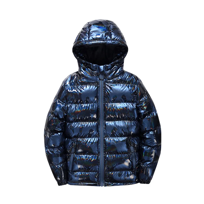 

Boys Windproof Waterproof Padded Outwear Children Outdoo Garment Teenager Kids Shiny Panda Winter Thick Warm Cotton Content Coat