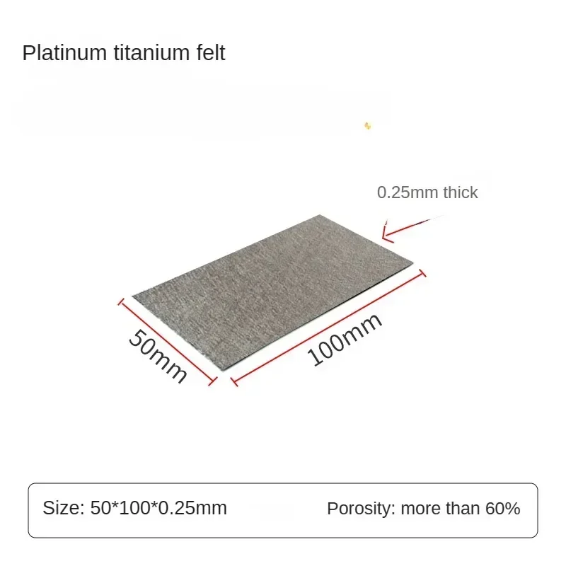 Platinum Felt/pem Electrolysis Hydrogen Production Fuel Cell Gas Diffusion 0.1-1.5mm