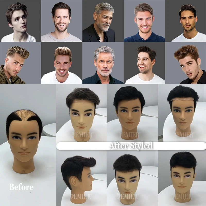 Haircutting and Styling Service For Men Toupee, Extra Service to Get a Pre Styled Wigs For Men