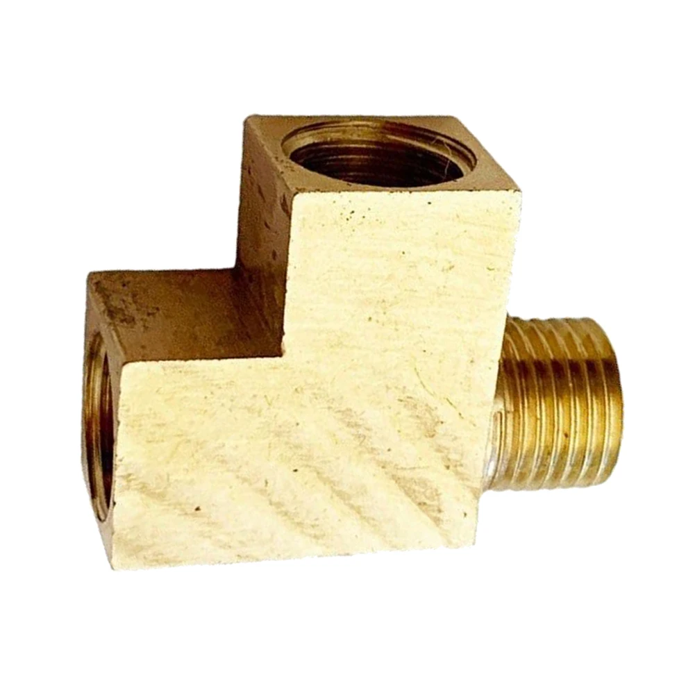 Brass T-distributor M10x1 Angle Adapter For Oil Pressure Sensor Connection T-distributor Angle Adapter