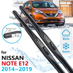 Car Front Wiper Blades For Nissan Note E12 2014 2015 2016 2017 2018 2019 Versa SV Windshield Windscreen Brushes Car Accessories