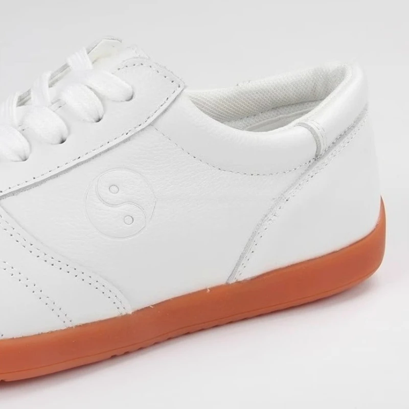 Tai Chi-Schuhe, Kampfsport, echtes Leder, Premium-Rindsleder, leicht, rutschfest, Wushu-Schuhe, bequeme Taiji-Übungsschuhe