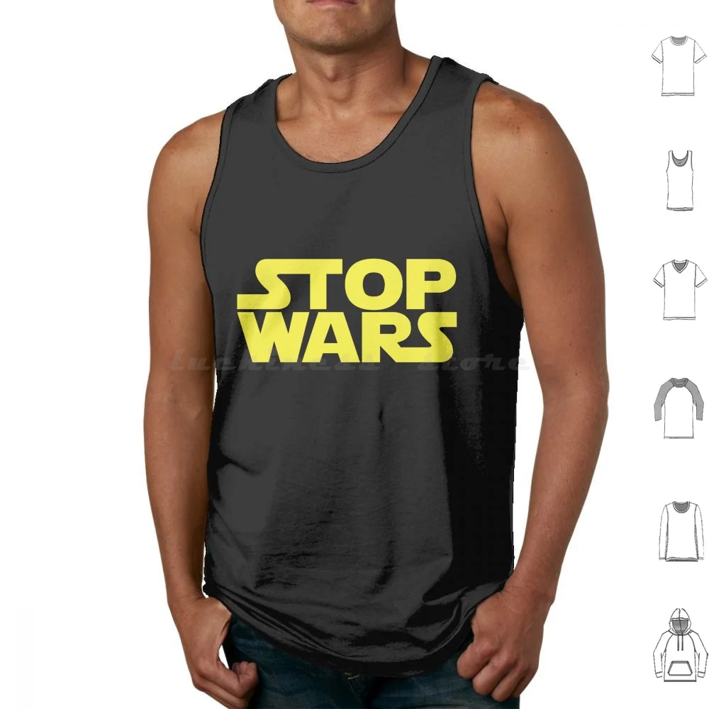 Stop Wars Tank Tops Print Cotton Stop Wars War Wars Syria Refugee Refugees Welcome Refugees Love Peace World Peace