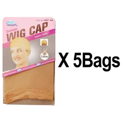 10 Pieces(5bags) Wig Cap Stretchable HD Wig Cap Invisible Stocking Wig Cap for Lace Front Wigs Elastic Breathable Nylon Wig Caps