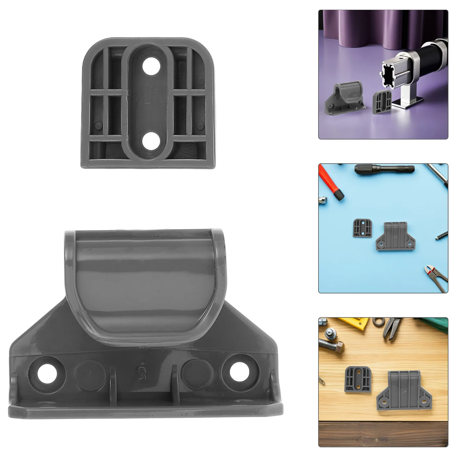 

1 комплект запасных частей для детских защитных ворот: складное пластиковое основание манежа с регулируемым стабилизатором для дверных проемов, лестниц